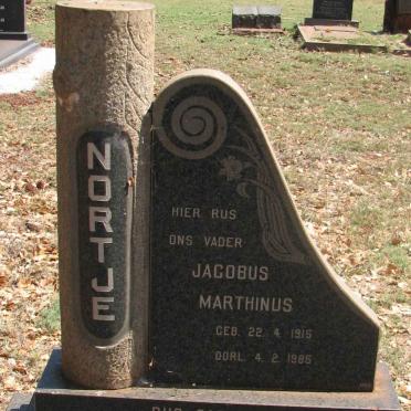 NORTJE Jacobus Marthinus 1915-1985