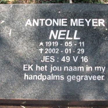 NELL Antonie Meyer 1919-2002