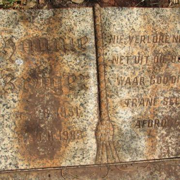 KRUGER  Hannie 1951-1983
