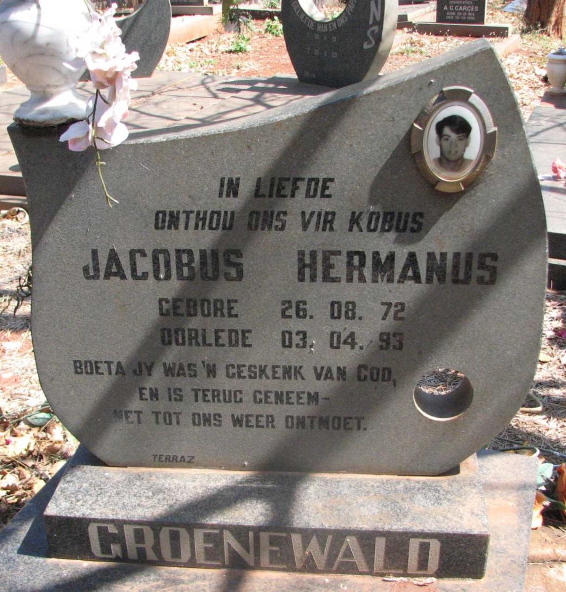 GROENEWALD Jacobus Hermanus 1972-1993