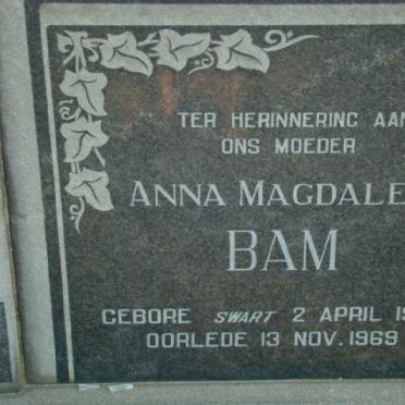 BAM Anna Magdalena nee SWART 1904-1969