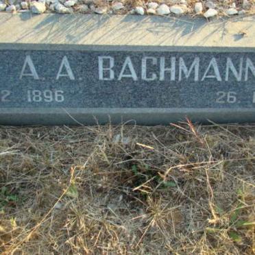 BACHMANN A.A. 1896-978