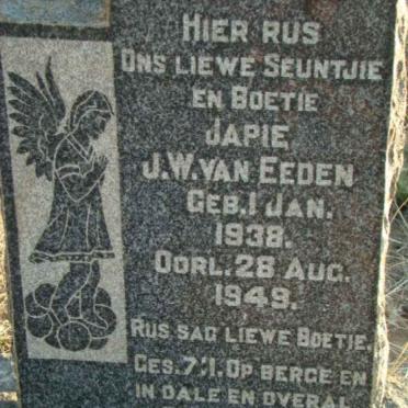 EEDEN J.W., van 1938-1949
