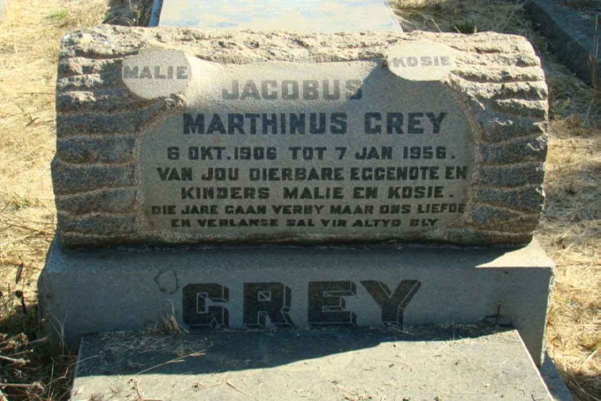 GREY Jacobus Marthinus 1906-1956