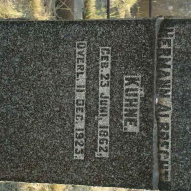 KUHNE Hermann Albrecht 1862-1923