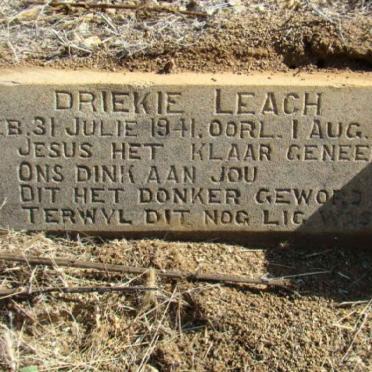 LEACH Driekie 1941-1941