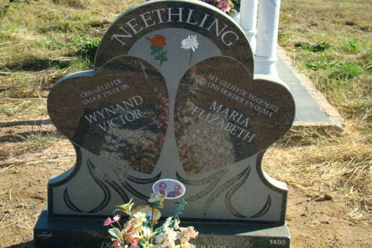 NEETHLING Wynand Victor 1927-2005 &amp; Maria Elizabeth 1934-2004
