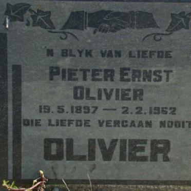 OLIVIER Pieter Ernst 1897-1962