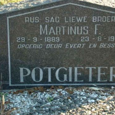 POTGIETER Martinus F. 1889-1967
