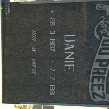 PREEZ Danie, du 1907-1981