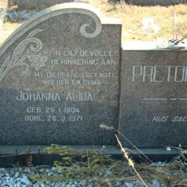 PRETORIUS Petrus Gerhardus 1905-1981 &amp; Johanna Alida 1904-1971 