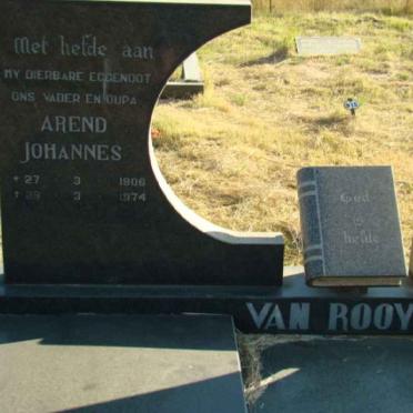 ROOYEN Arend Johannes, van 1906-1974