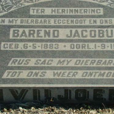 VILJOEN Barend Jacobus 1883-1954