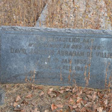 VILLIERS David Jacobus Abraham, de 1855-1942