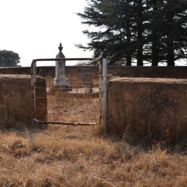 5. Overview of cemetery gate