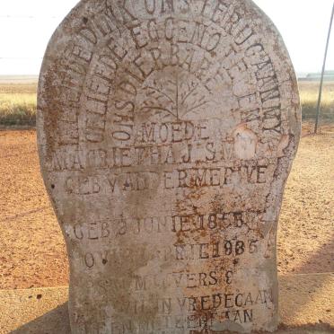 SMIT Magrieta J. nee VAN DER MERWE 1858-1935