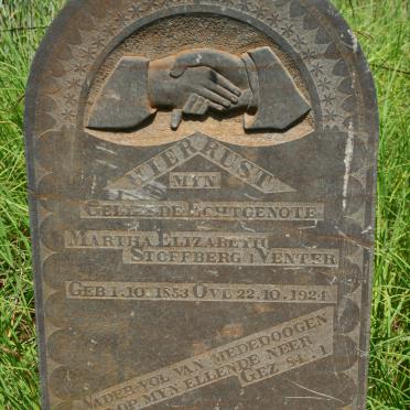 STOFFBERG Martha Elizabeth nee VENTER 1853-1924