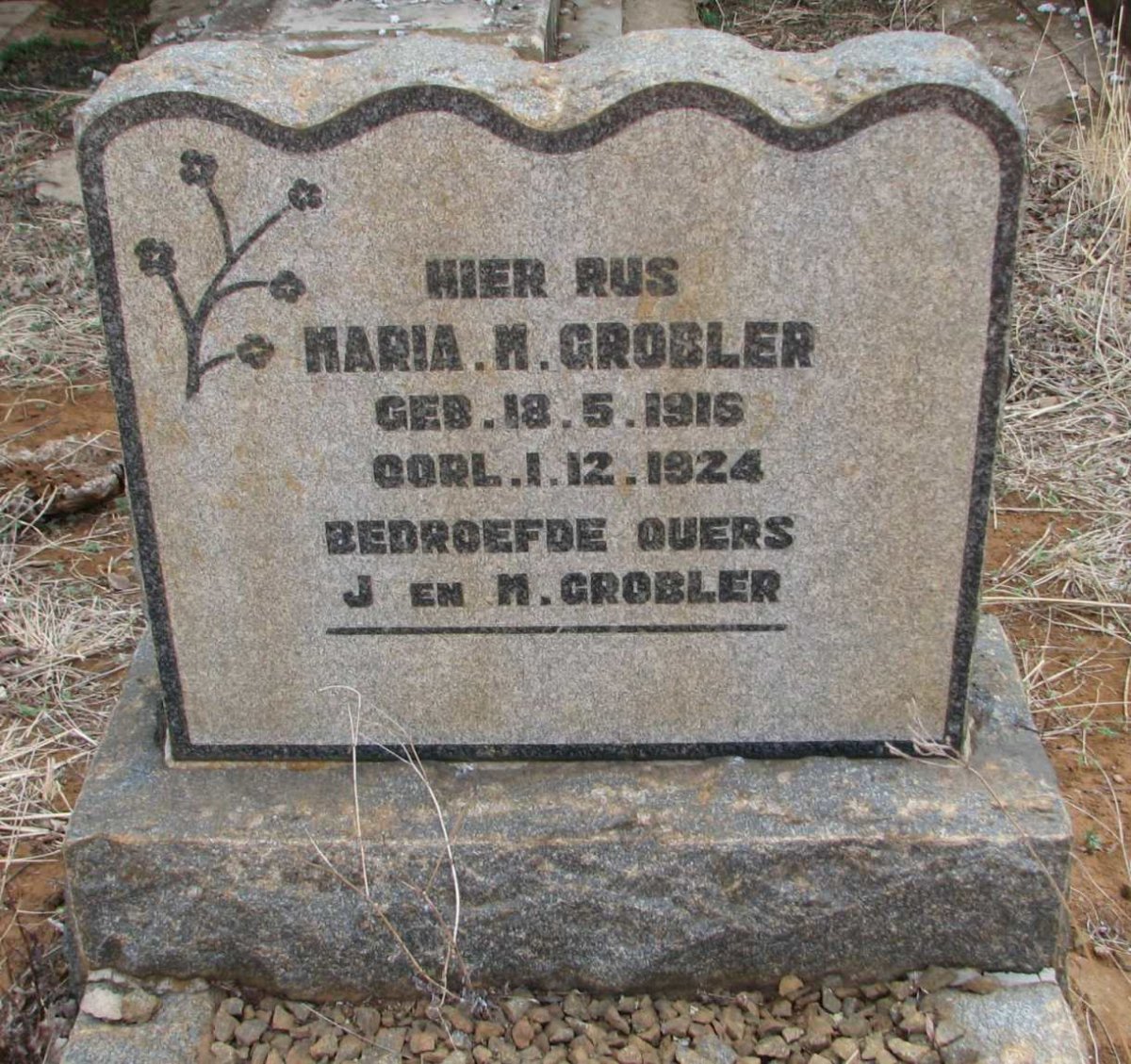 GROBLER Maria M. 1916-1924