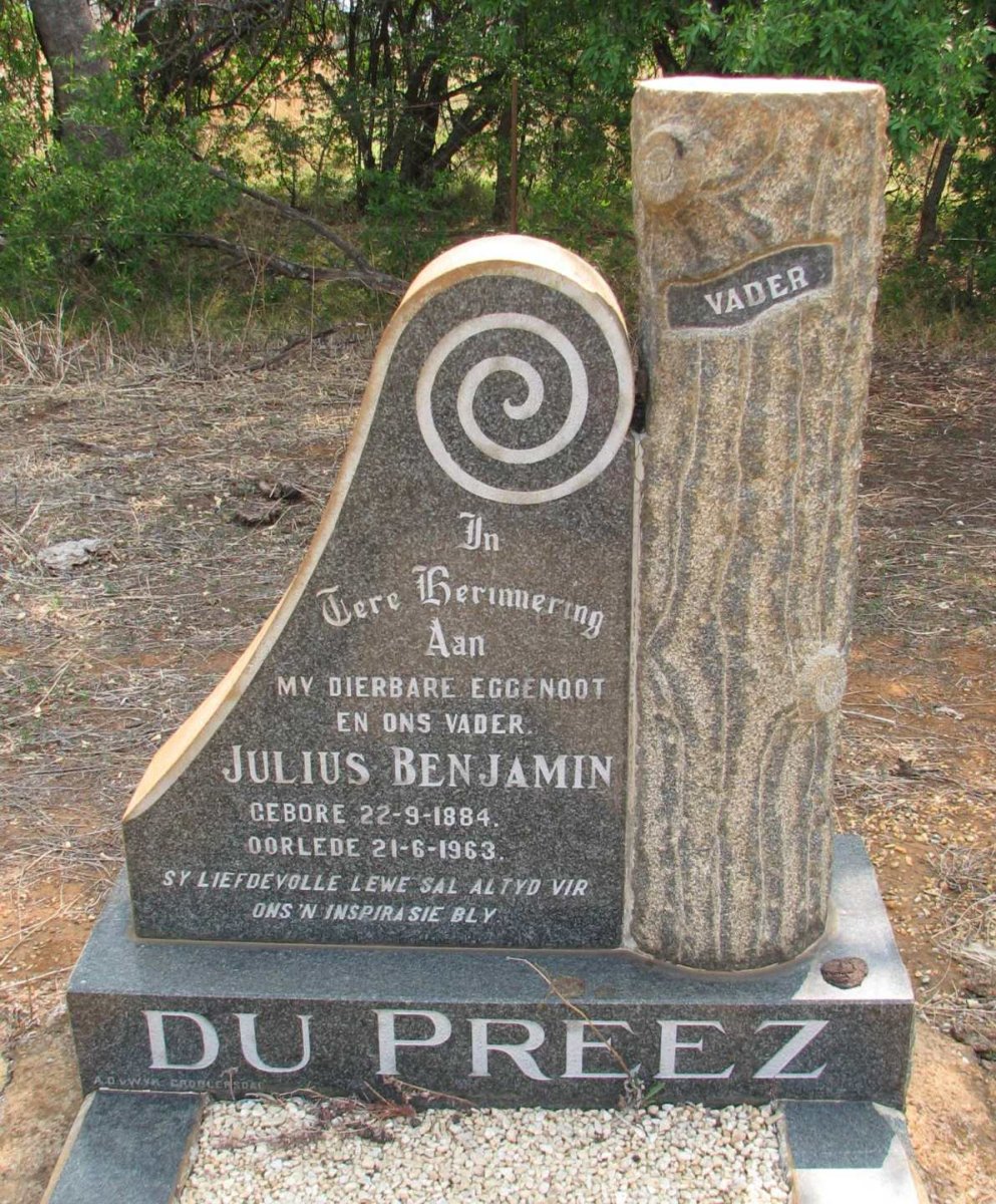 PREEZ Julius Benjamin, du 1884-1963