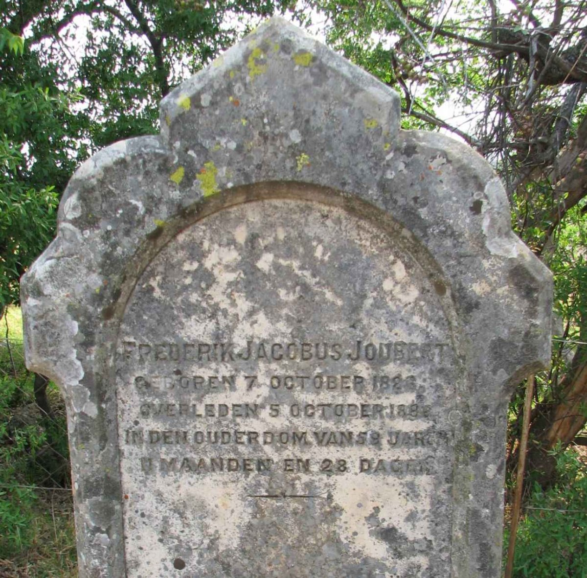 JOUBERT Frederik Jacobus 1823-1883