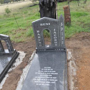 SPIES Barend Jacobus 2001-2012