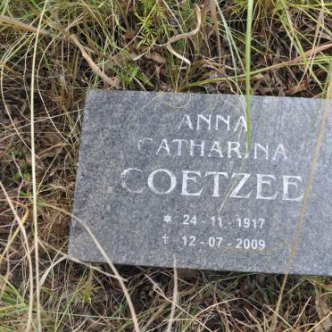 COETZEE Anna Catharina 1917-2009