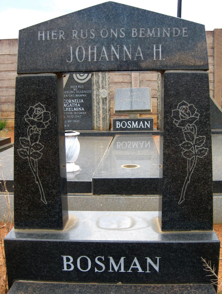 BOSMAN Johanna H. 1928-1930