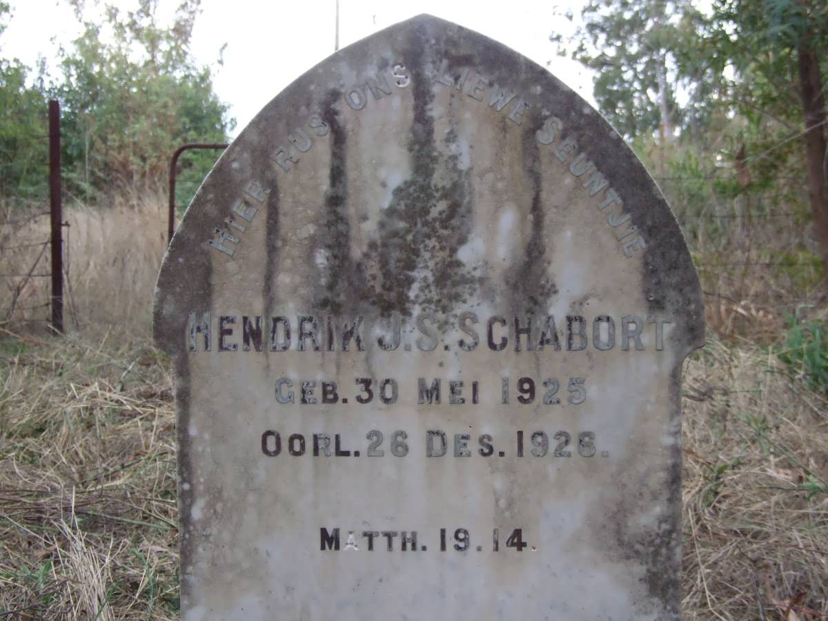 SCHABORT Hendrik J.S. 1925-1928