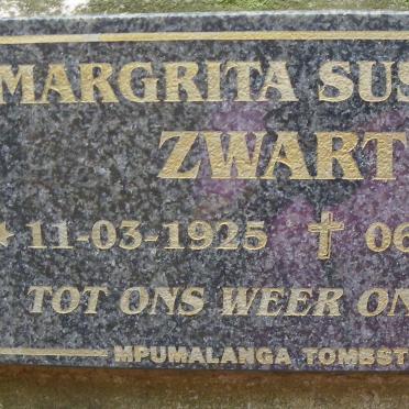 ZWART Margrita Susanna 1925-2004