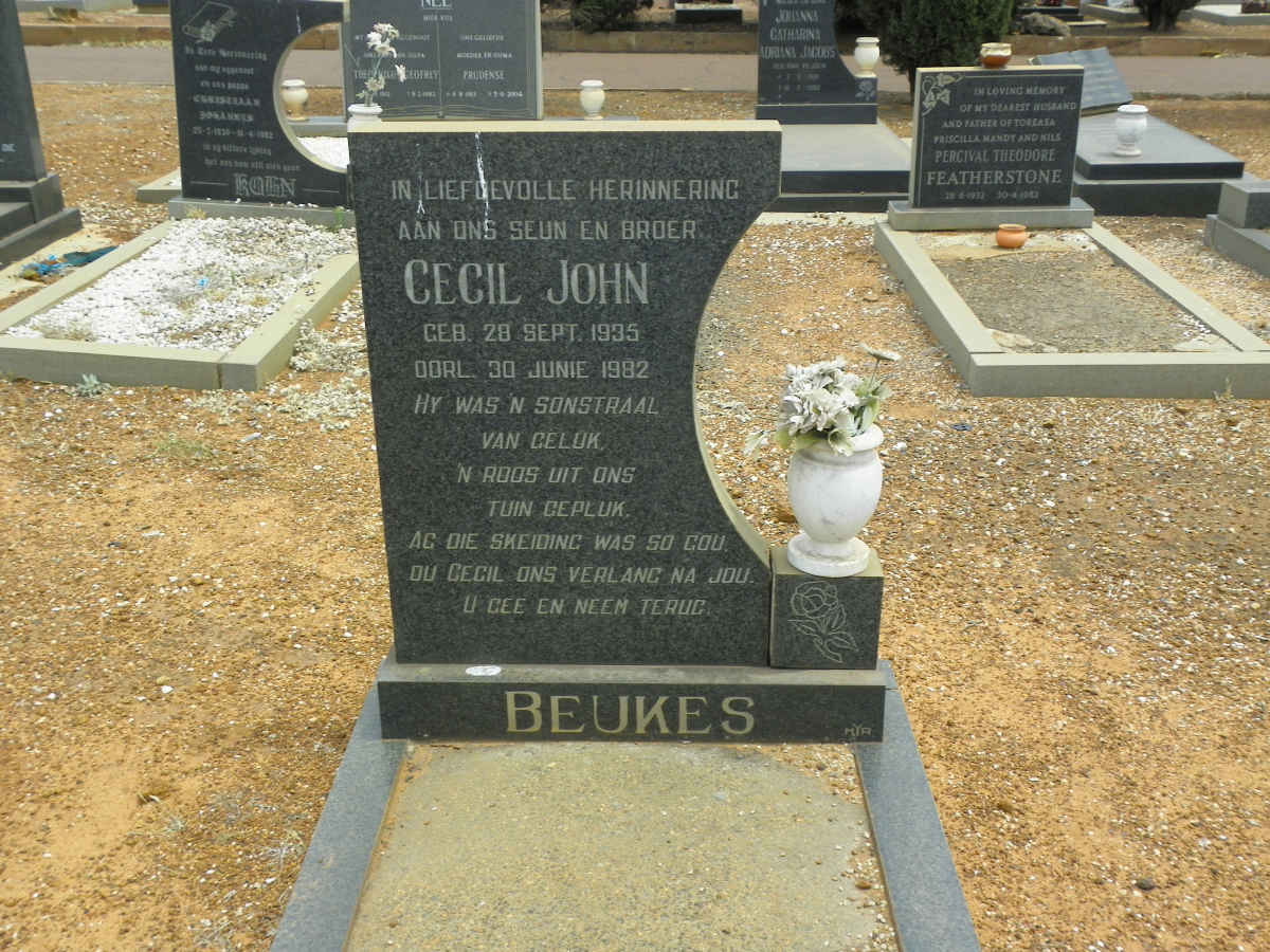 BEUKES Cecil John 1935-1982
