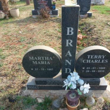 BRAND Terry Charles 1968-2010 &amp; Martha Maria 1967-