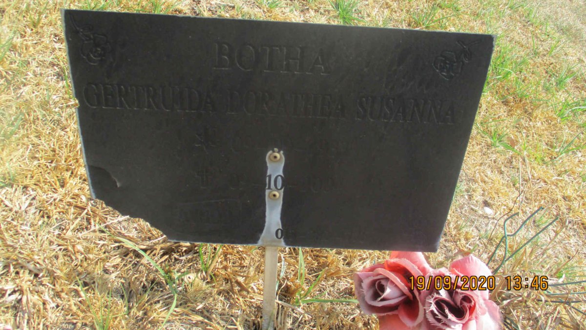 BOTHA Gertruida Dorathea Susanna