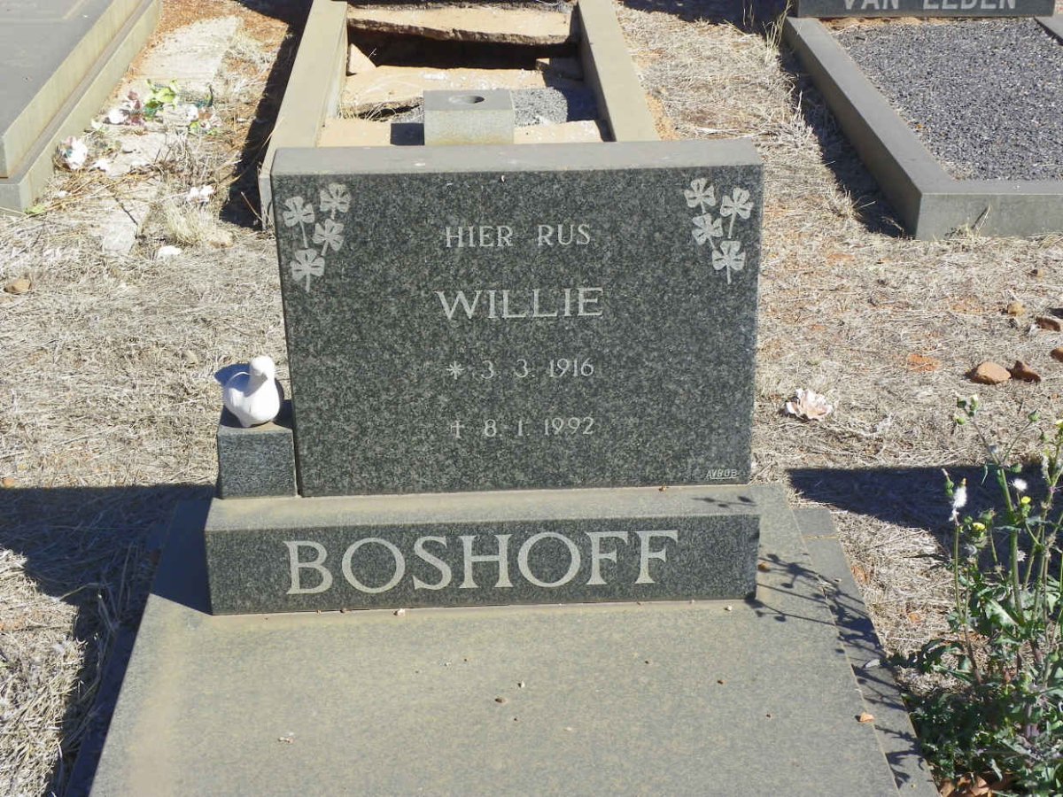 BOSHOFF Willie 1916-1992