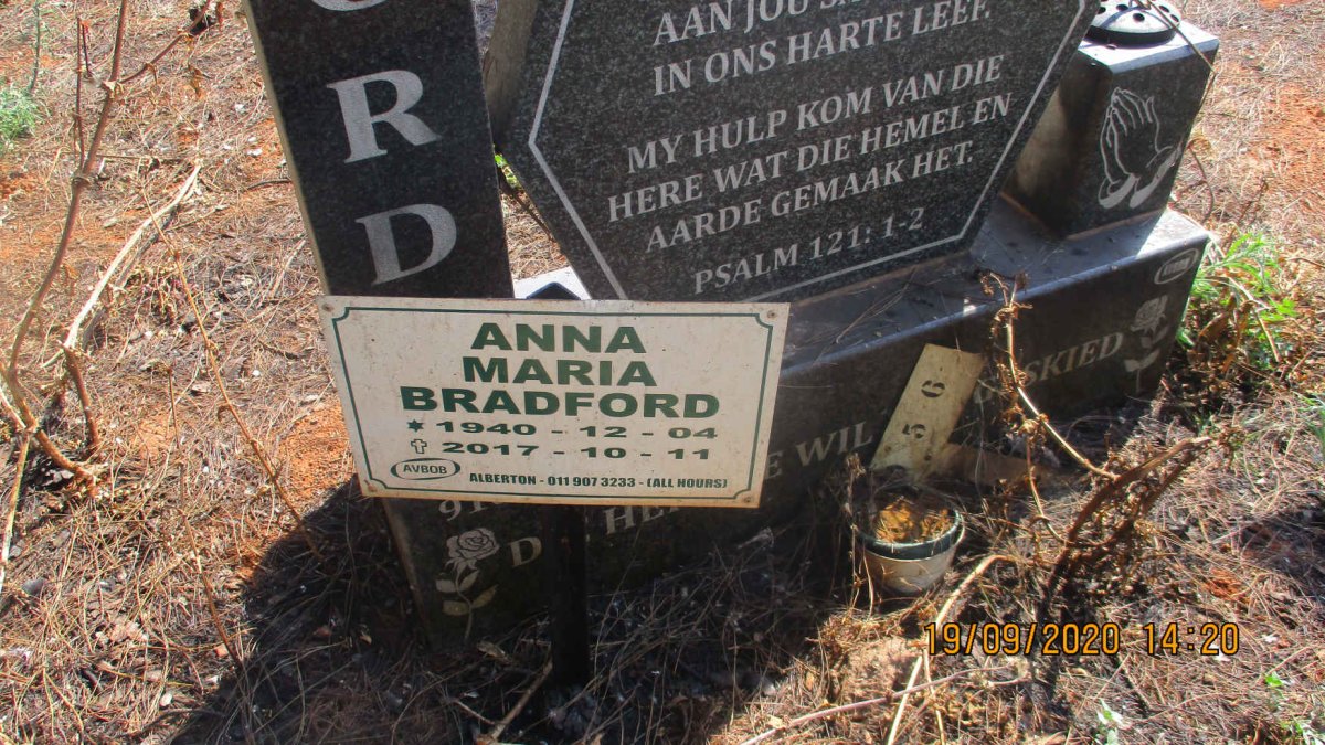 BRADFORD Anna Maria 1940–02017 #2