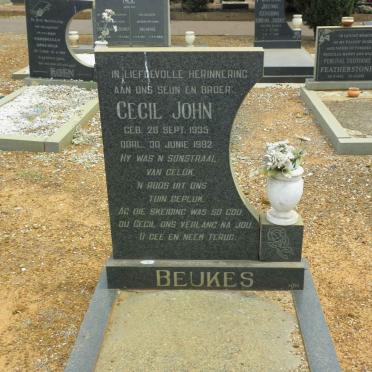 BEUKES Cecil John 1935-1982