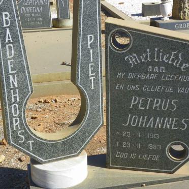 BADENHORST Petrus Johannes 1913-1983