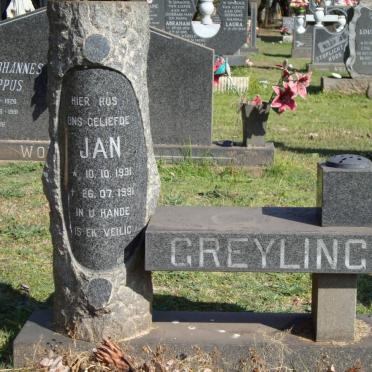 GREYLING Jan 1931-1991