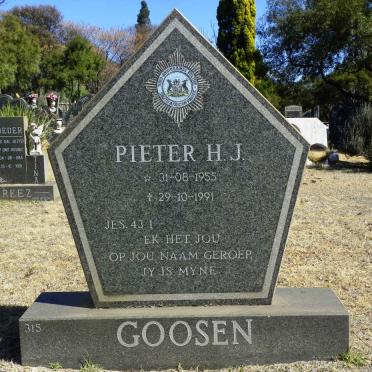 GOOSEN Pieter H.J. 1955-1991