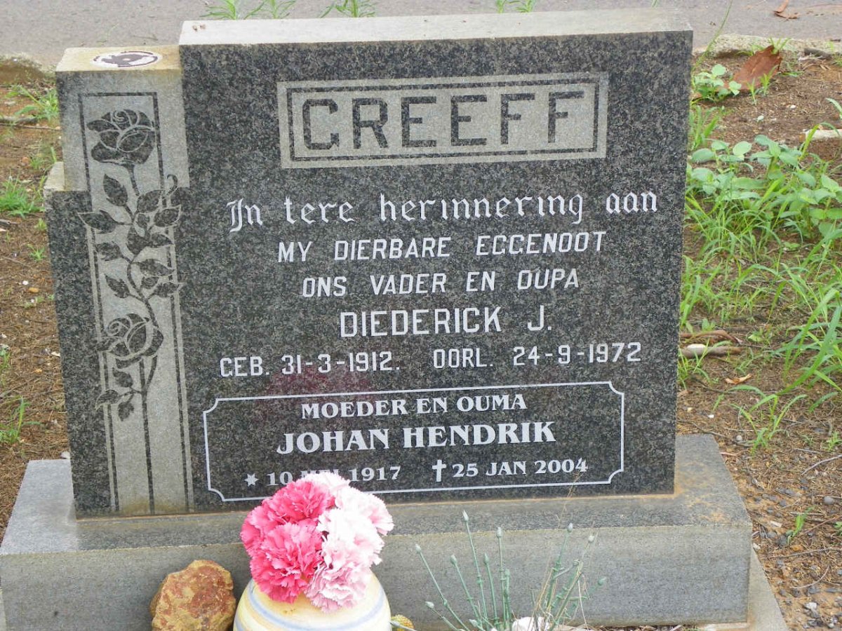 GREEFF Diederick J. 1912-1972 &amp; Johan Hendrik 1917-2004