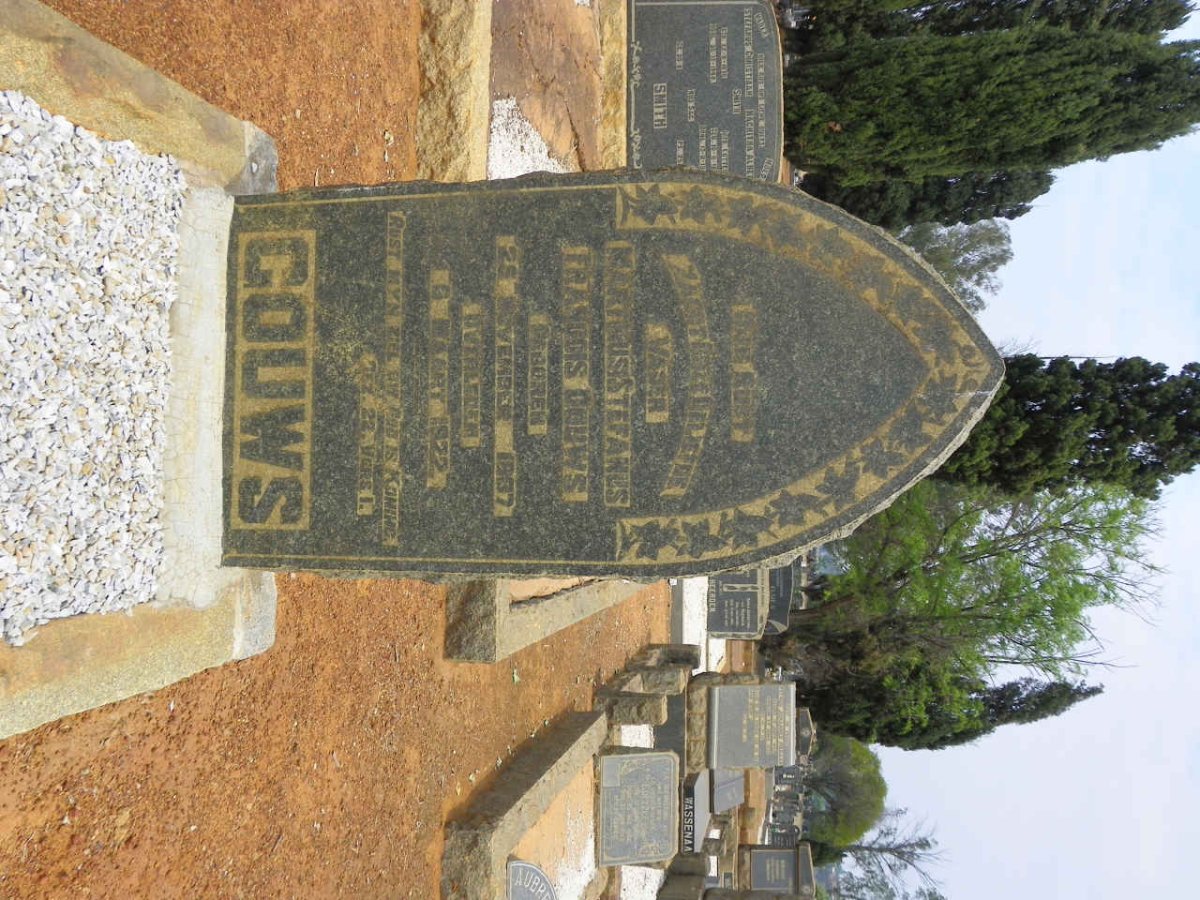 GOUWS Martinus Stefanus Francois 18?7-1922