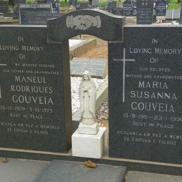 GOUVEIA Maneul Rodriques 1909-1975 &amp; Maria Susanna 1911-1990