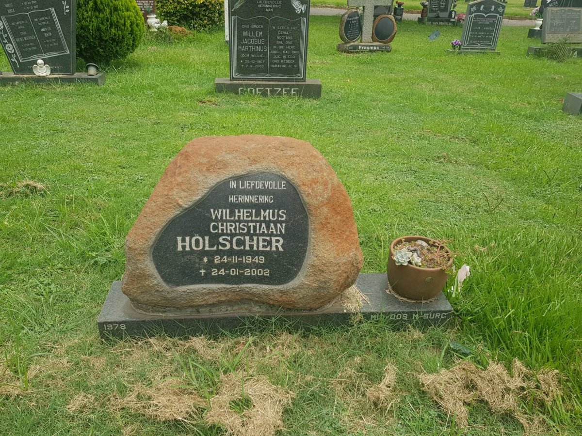 HOLSCHER Wilhelmus Christiaan 1949-2002