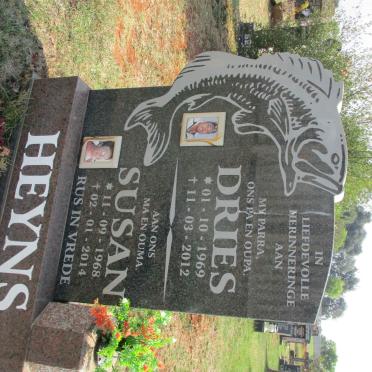 HEYNS Dries 1969-2012 &amp; Susan 1968-2014