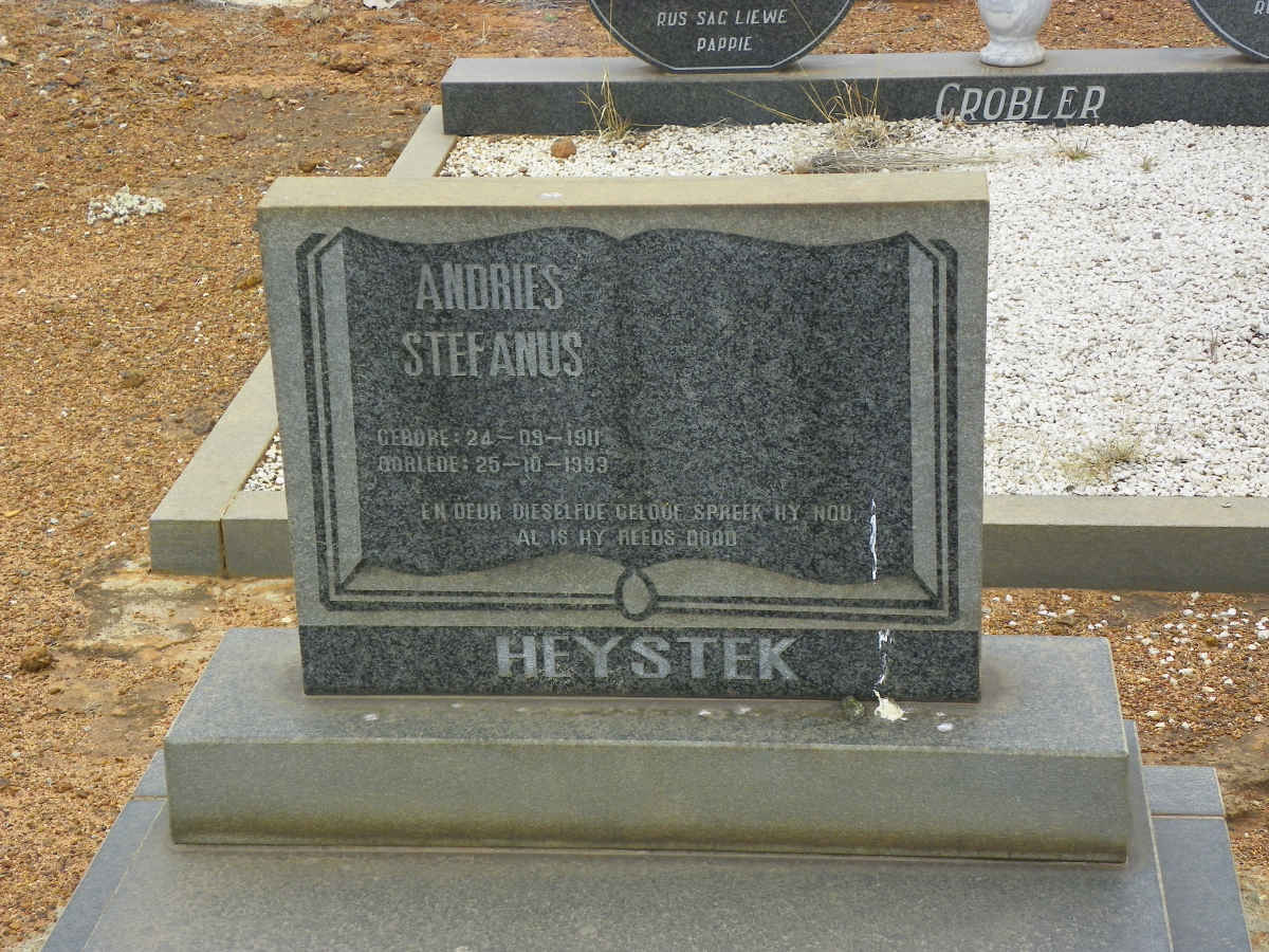 HEYSTEK Andries Stefanus 1911-1993