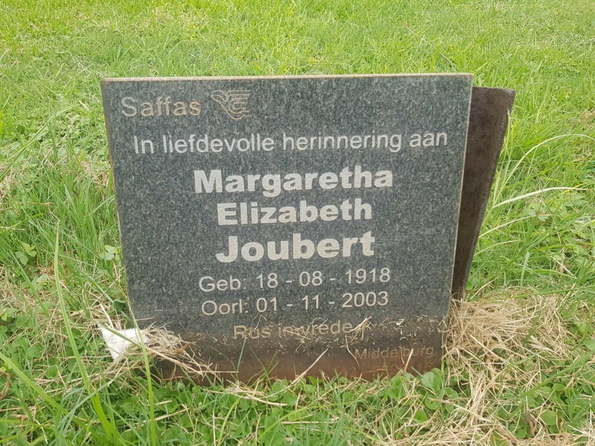 JOUBERT Margaretha Elizabeth 1918-2003
