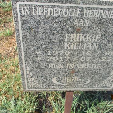 KILLIAN Frikkie 1970-2017