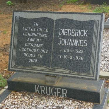 KRUGER Diederick Johannes 1925-1976