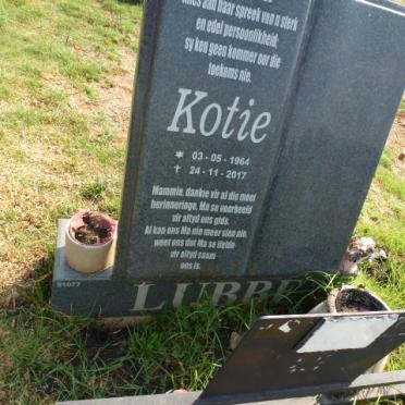 LUBBE Kotie 1964-2017