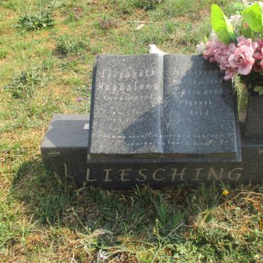 LIESCHING Elizabeth Magdalena nee GROVE 1925-2016 #1
