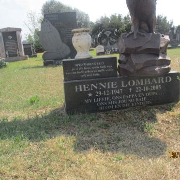 LOMBARD Hennie 1947-2005